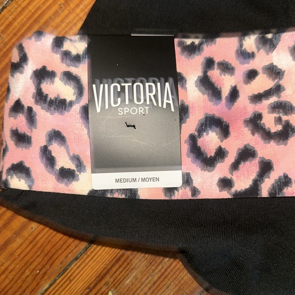 Victoria's Secret Pants - New Victoria’s Secret sport fold over pink animal print yoga pants leggings Y2K